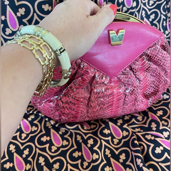 Vintage pink snake purse - Picture 4 of 6